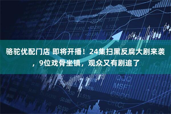 骆驼优配门店 即将开播！24集扫黑反腐大剧来袭，9位戏骨坐镇，观众又有剧追了