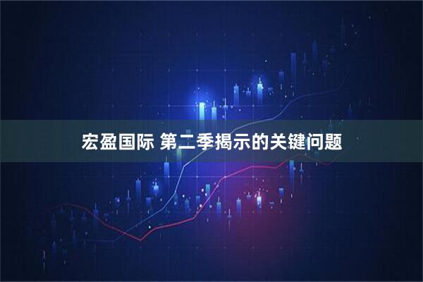 宏盈国际 第二季揭示的关键问题